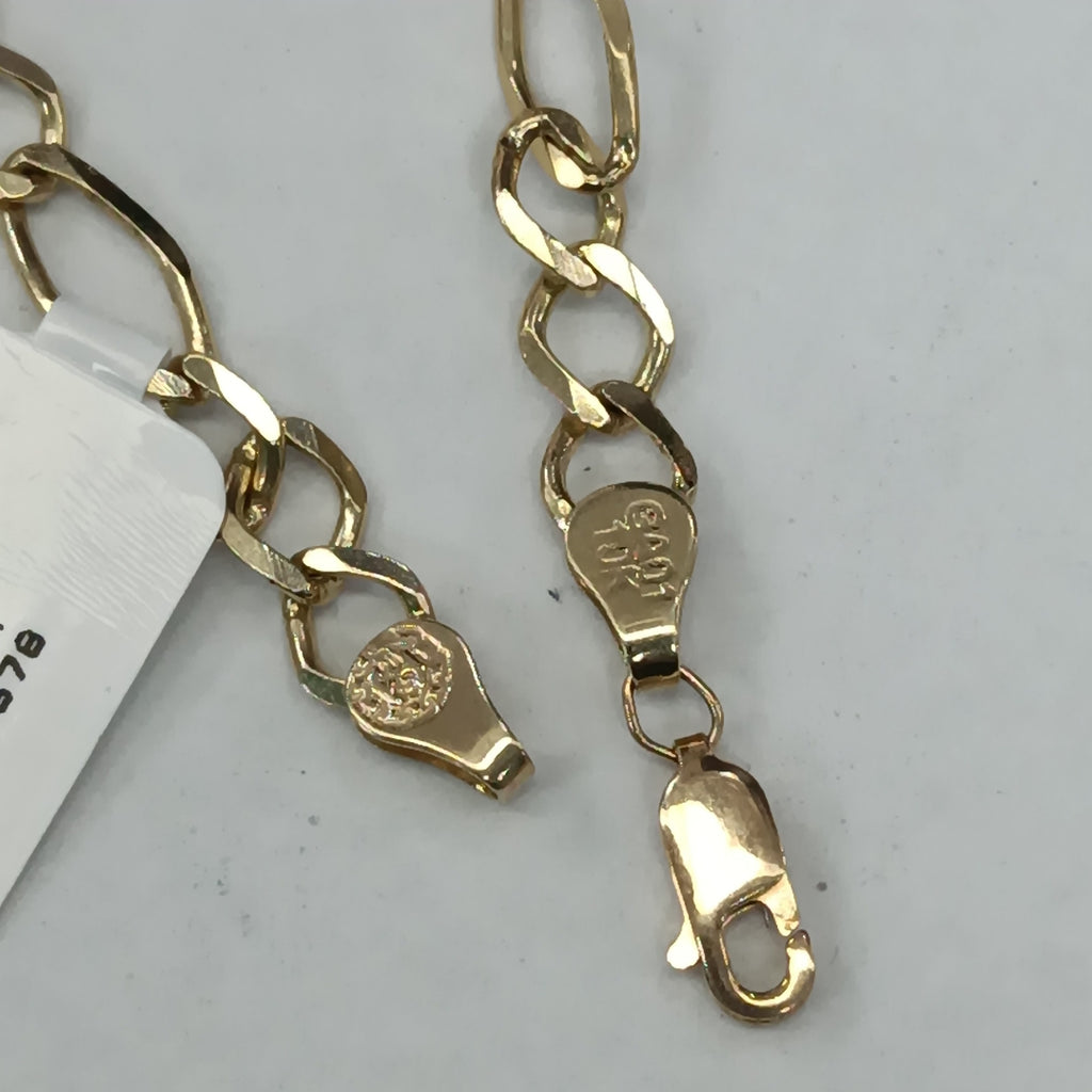 PULSERAS TEJIDO ESCLAVA 3X1 ORO 10K 21 CM 8.4 GR (NUEVO)