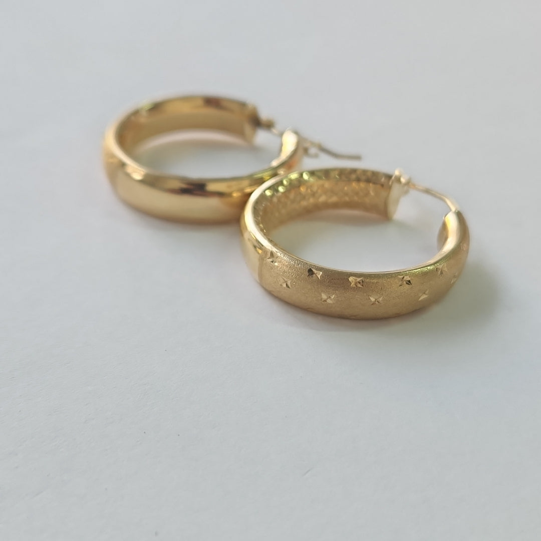 ARRACADAS PAR ORO 14 K 3.3 GRMS (SEMINUEVO)