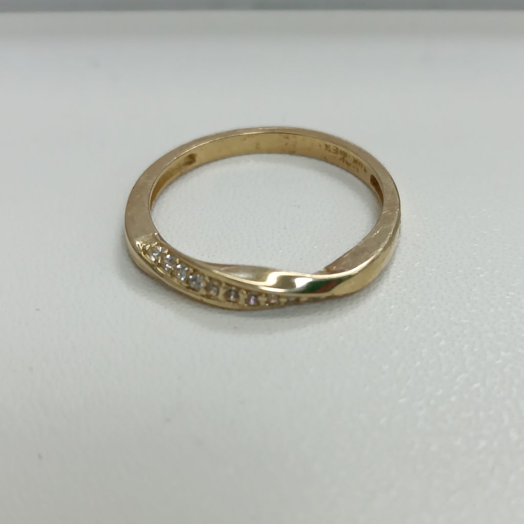 ANILLOS C/CIRCONIA ORO 10K TALLA 8 1.9 GR (NUEVO)