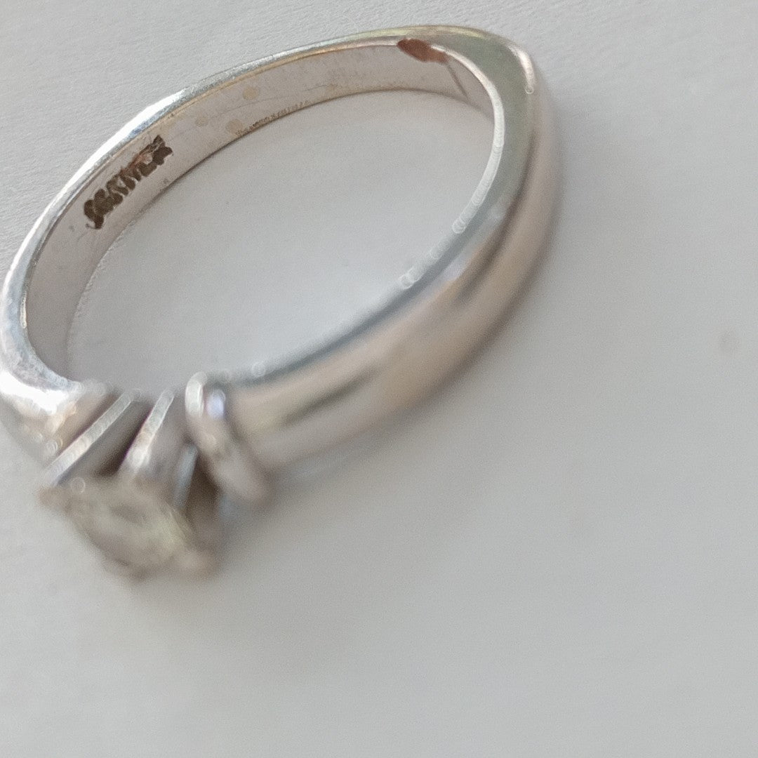 ANILLO ORO, ORO BLANCO 10 K 3.3 GRMS (SEMINUEVO)