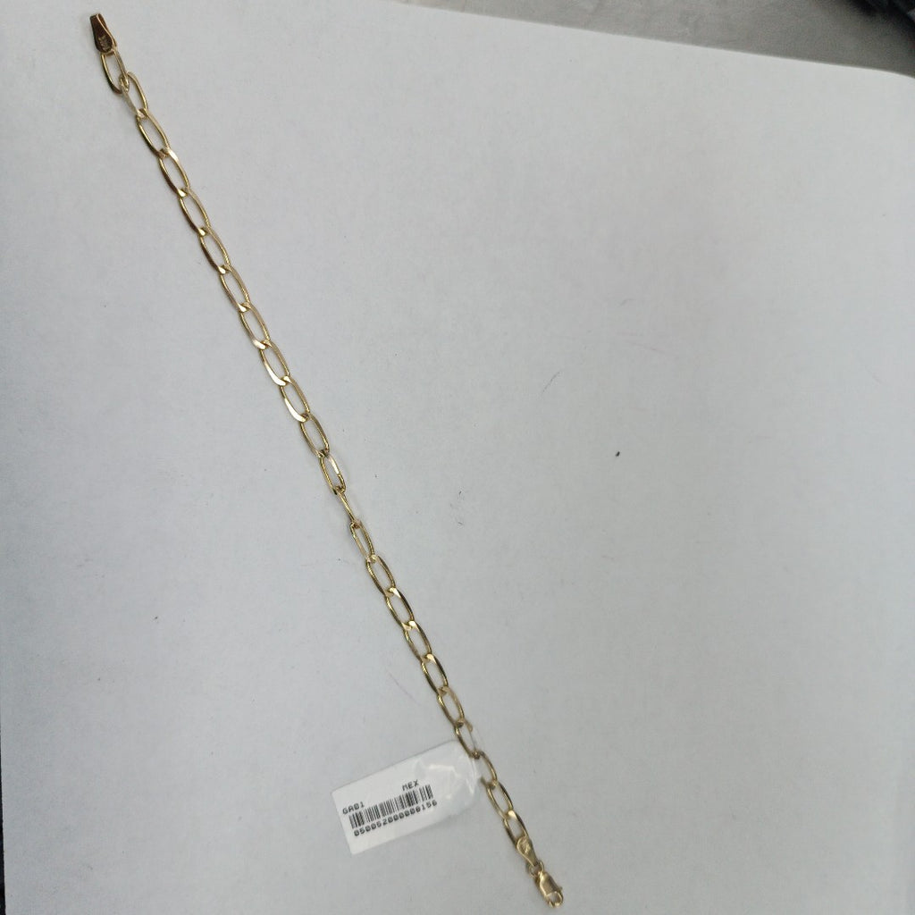 PULSERA TEJIDO ESLABONES 4.6G 21 CM 14K (NUEVO)