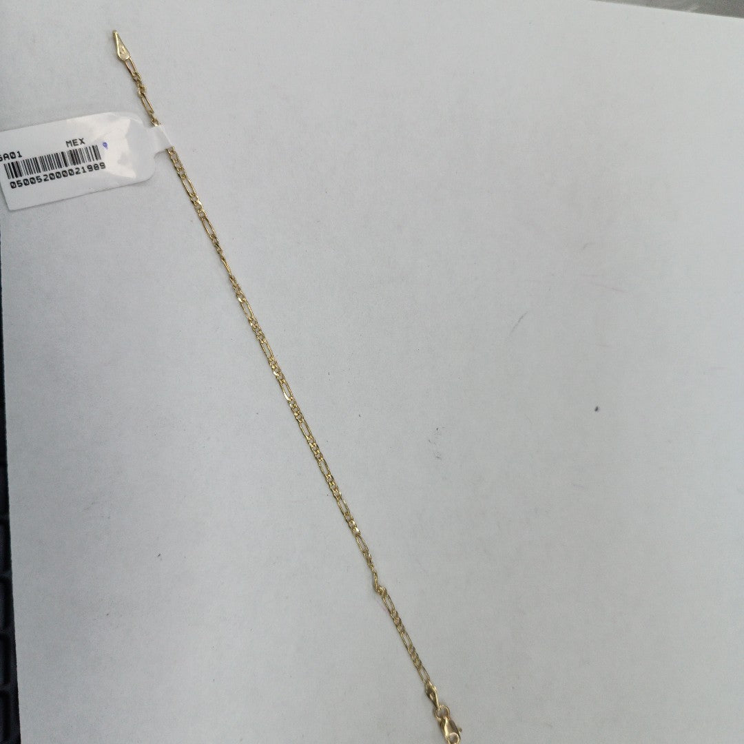 PULSERAS TEJIDO 3X1 ORO 14K 16 CM 1.5 GR (NUEVO)