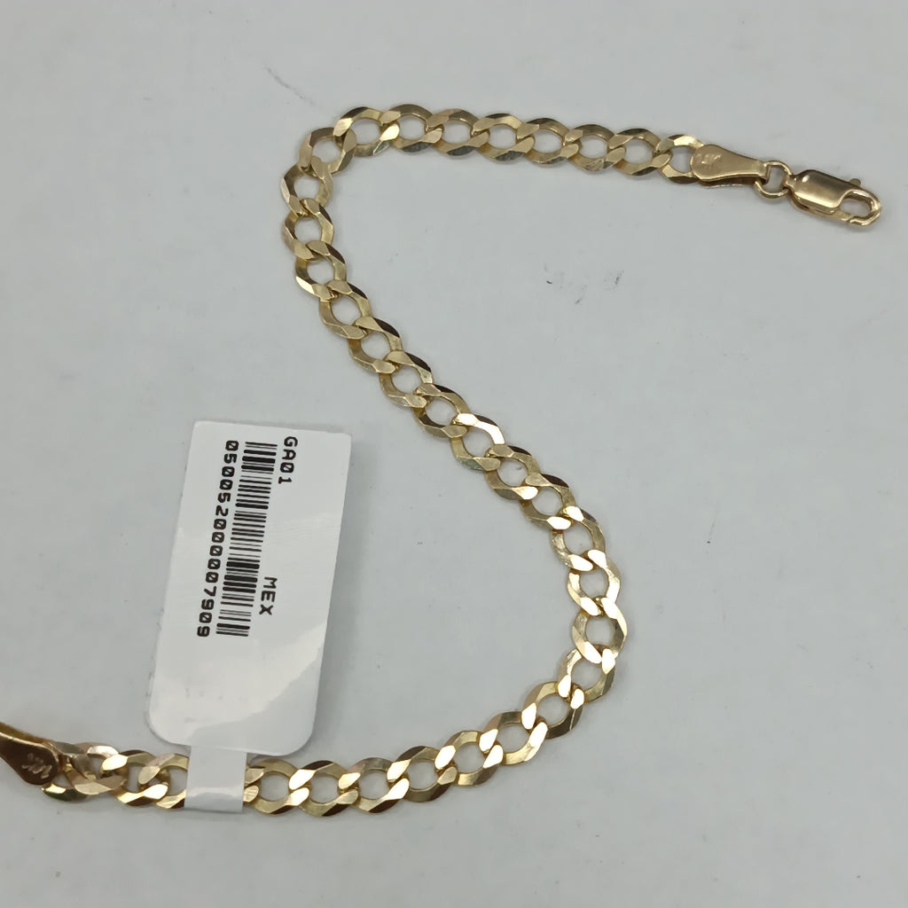PULSERA TEJIDO BARBADA 4.6G 18 CM 14K (NUEVO)