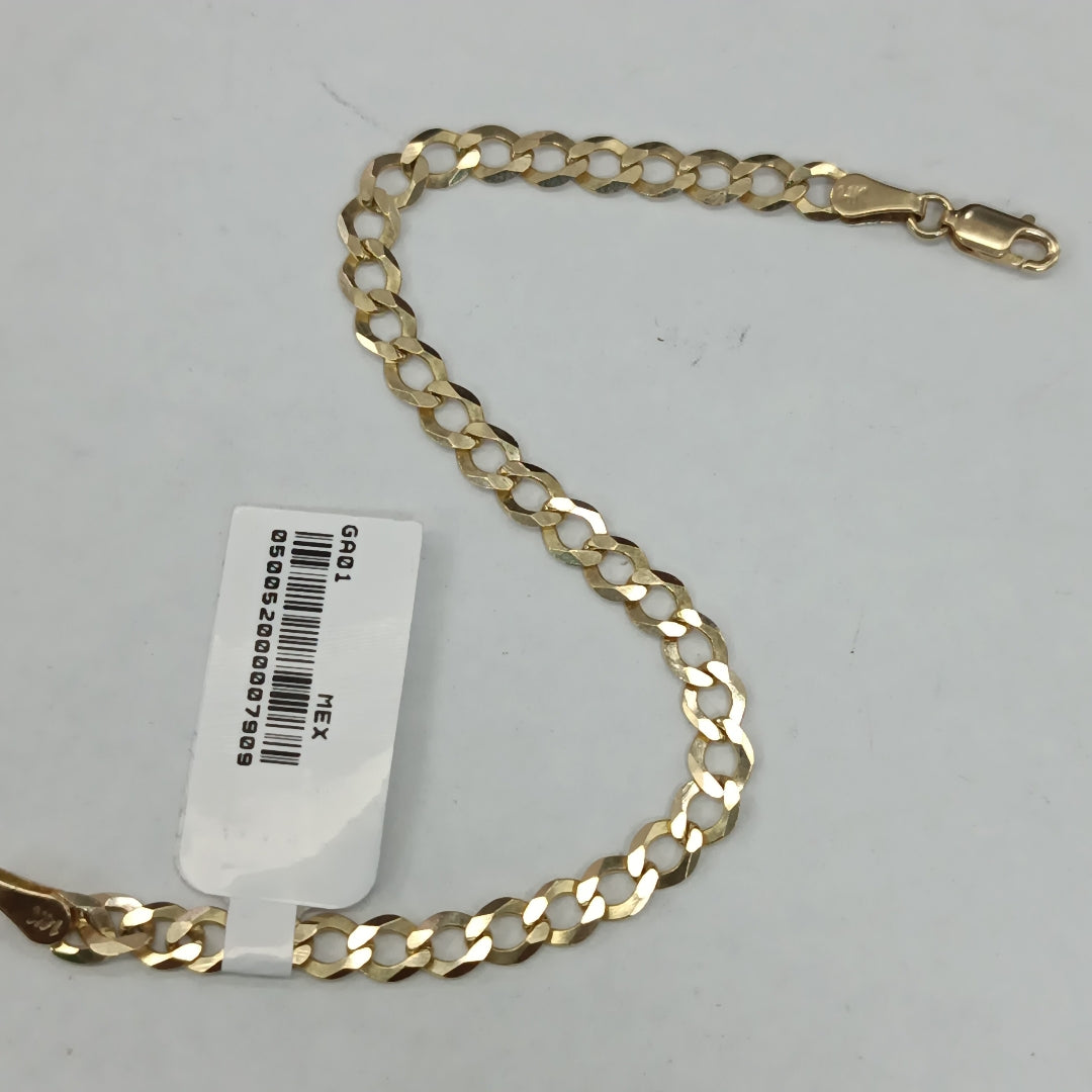 PULSERA TEJIDO BARBADA 4.6G 18 CM 14K (NUEVO)