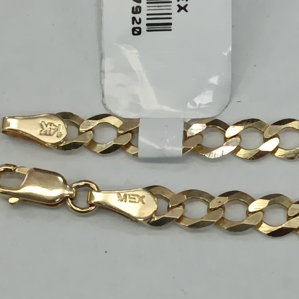 PULSERA TEJIDO BARBADA 4.6G 18 CM 14K (NUEVO)