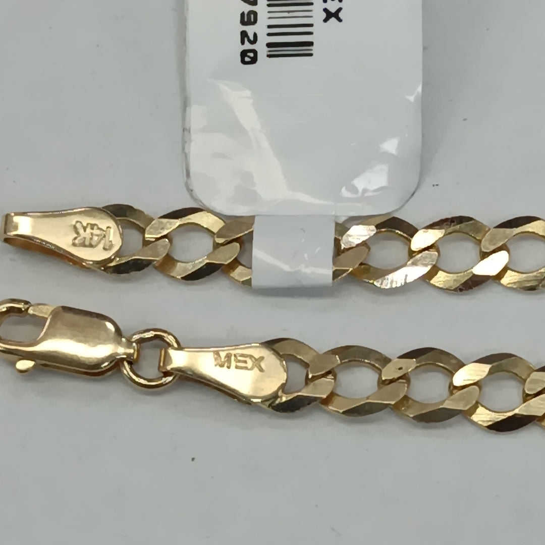PULSERA TEJIDO BARBADA 4.6G 18 CM 14K (NUEVO)