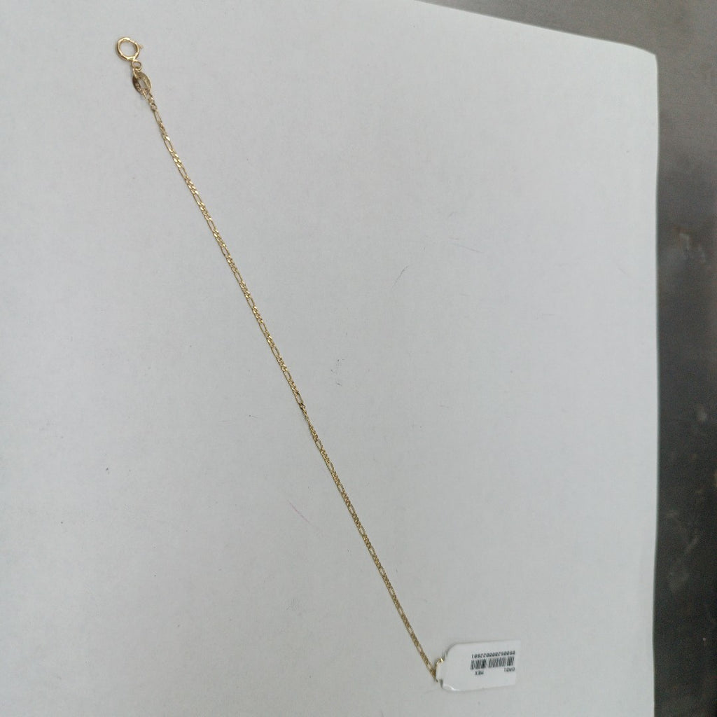 PULSERAS TEJIDO 3X1 ORO 14K 21 CM 1 GR (NUEVO)
