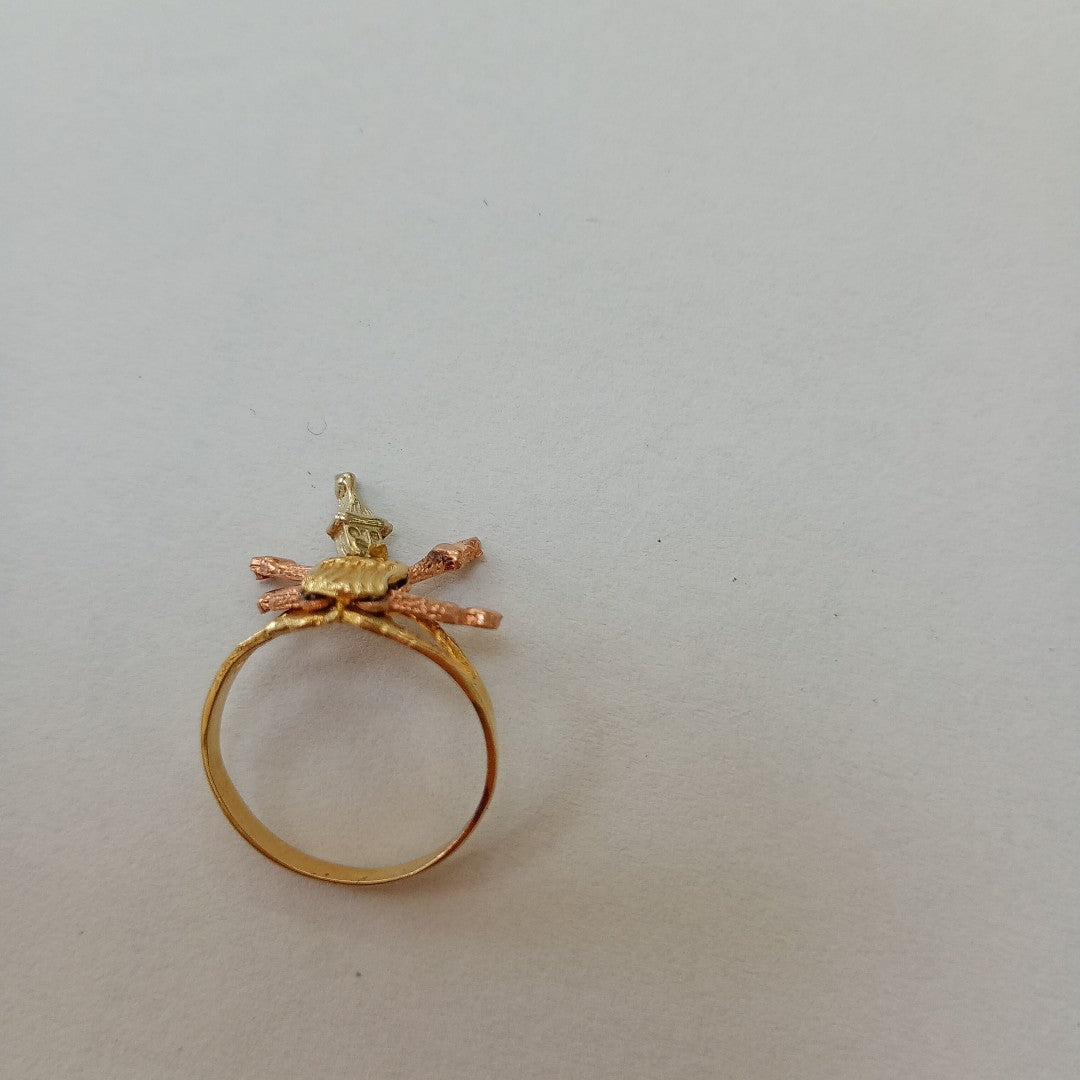 ANILLITO ORO COMBINADO 14 K 2,00 GRMS (SEMINUEVO)