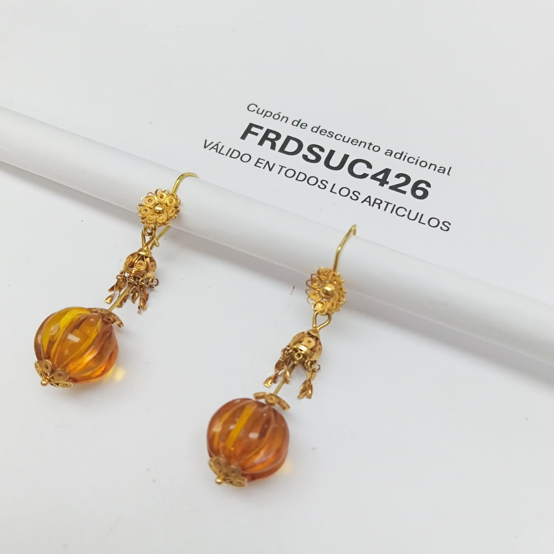 ARETES PAR ORO 8 K 6 GRMS (SEMINUEVO)
