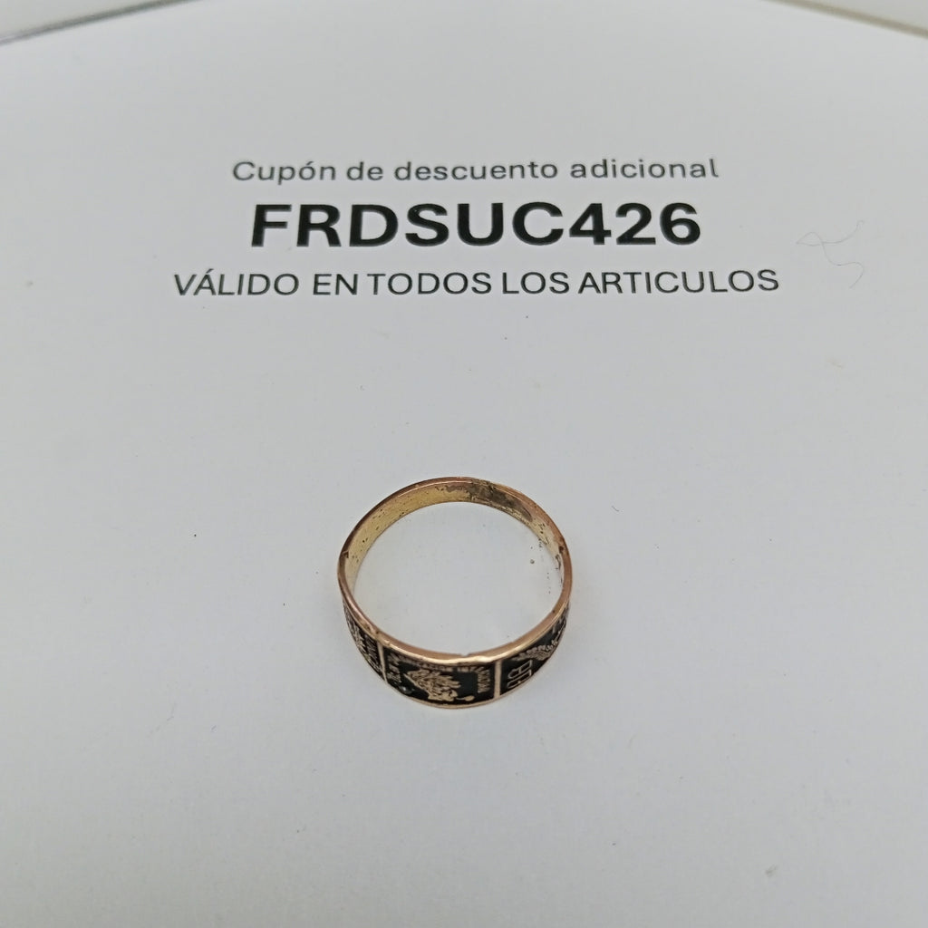 ANILLO DE GRADUACIÓN ORO 8 K 2.5 GRMS (SEMINUEVO)
