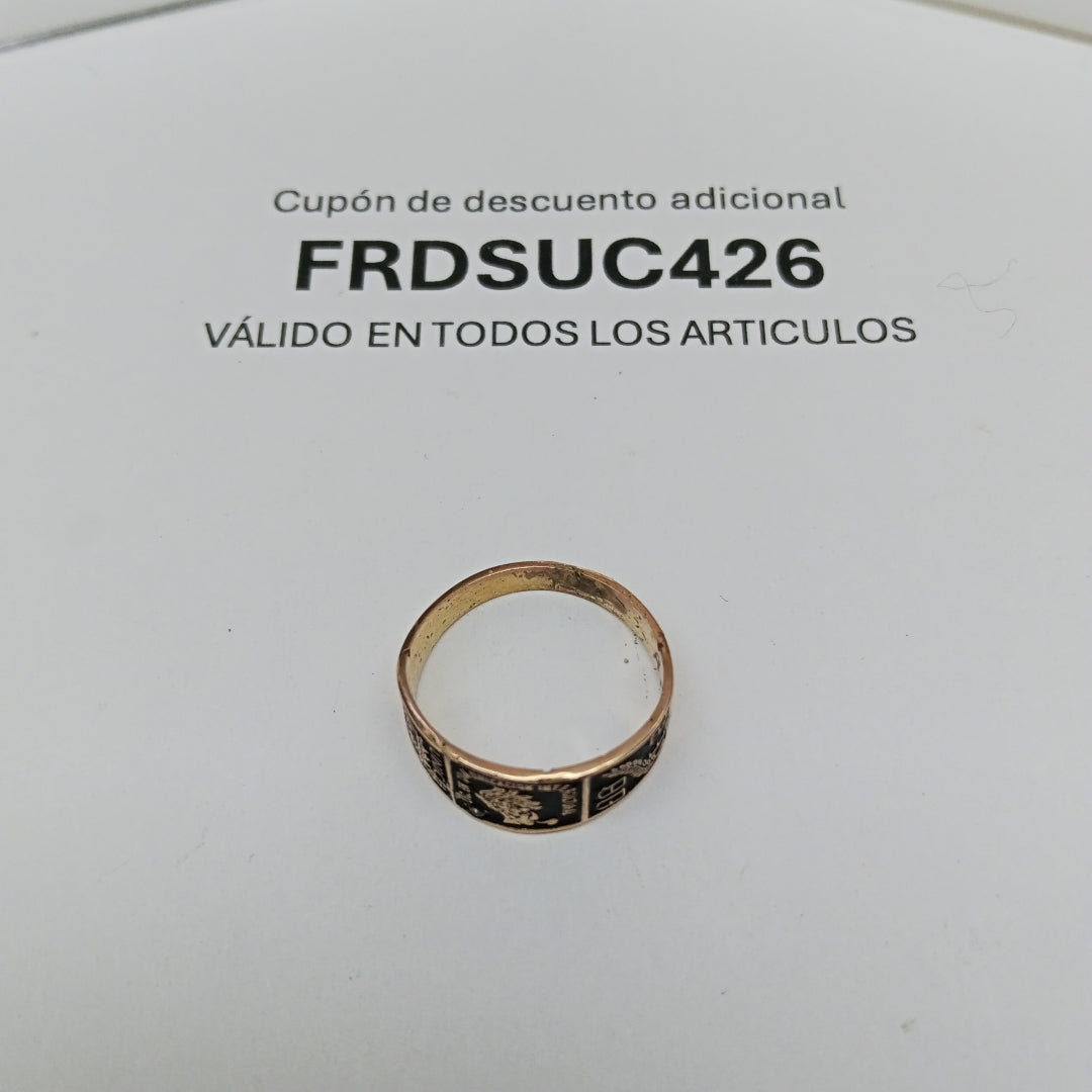 ANILLO DE GRADUACIÓN ORO 8 K 2.5 GRMS (SEMINUEVO)