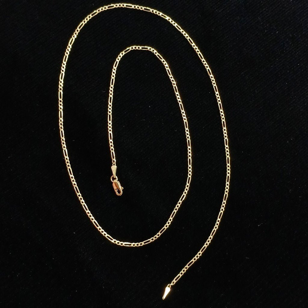CADENAS 3X1 ORO 14K 55 CM 3.7 GR (NUEVO)