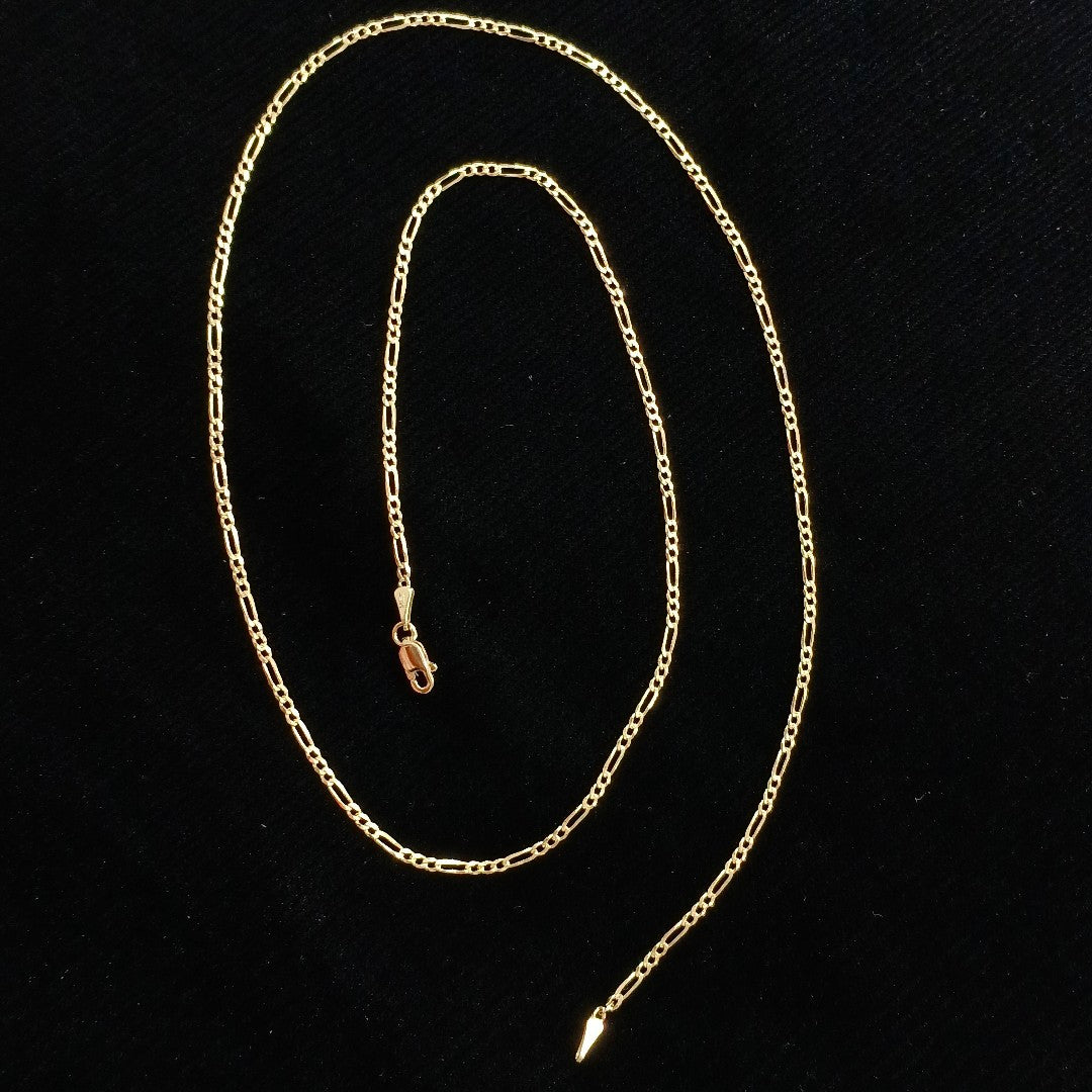 CADENAS 3X1 ORO 14K 55 CM 3.7 GR (NUEVO)