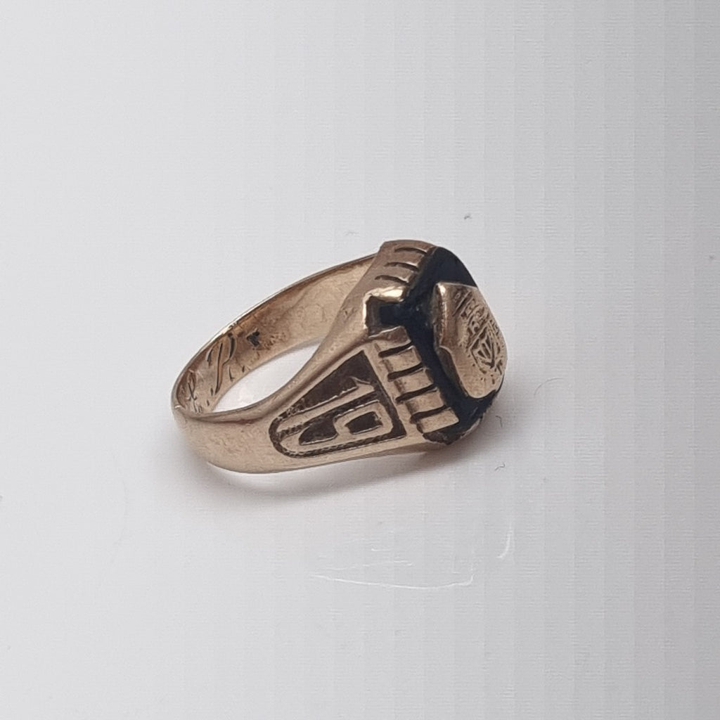 ANILLO DE GRADUACIÓN ORO 10 K 5.6 GRMS (SEMINUEVO)