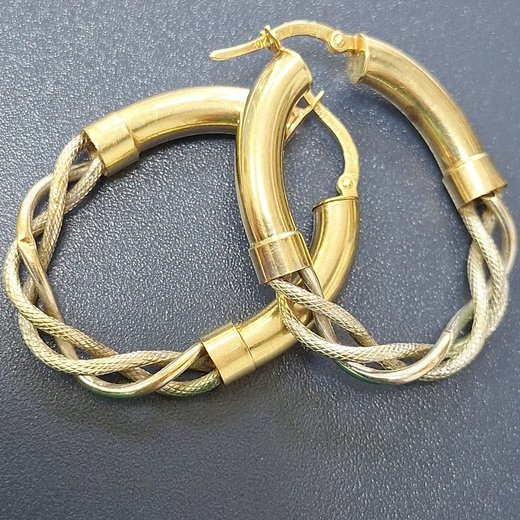 ARRACADAS PAR ORO 10 K 5.3 GRMS (SEMINUEVO)