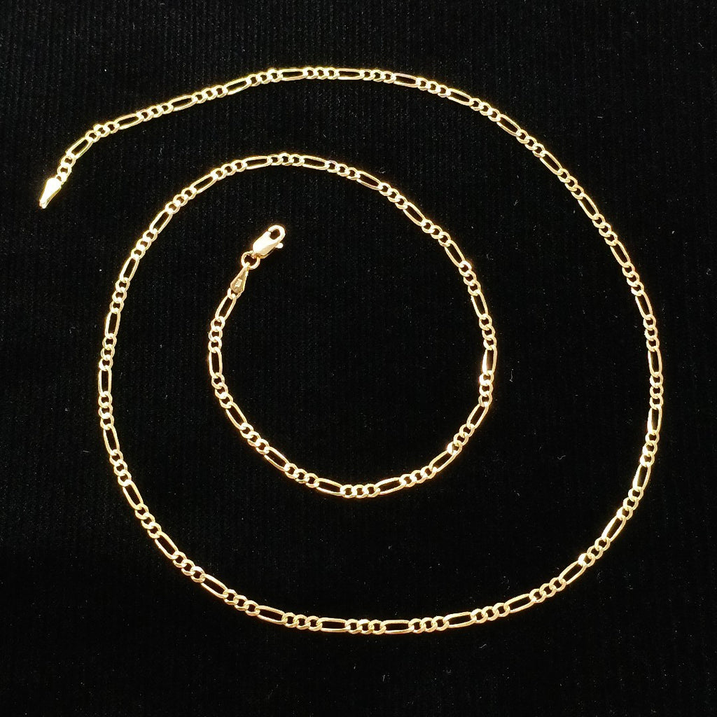 CADENAS TEJIDO 3X1 ORO 14K 55 CM 5.2 GR (NUEVO)