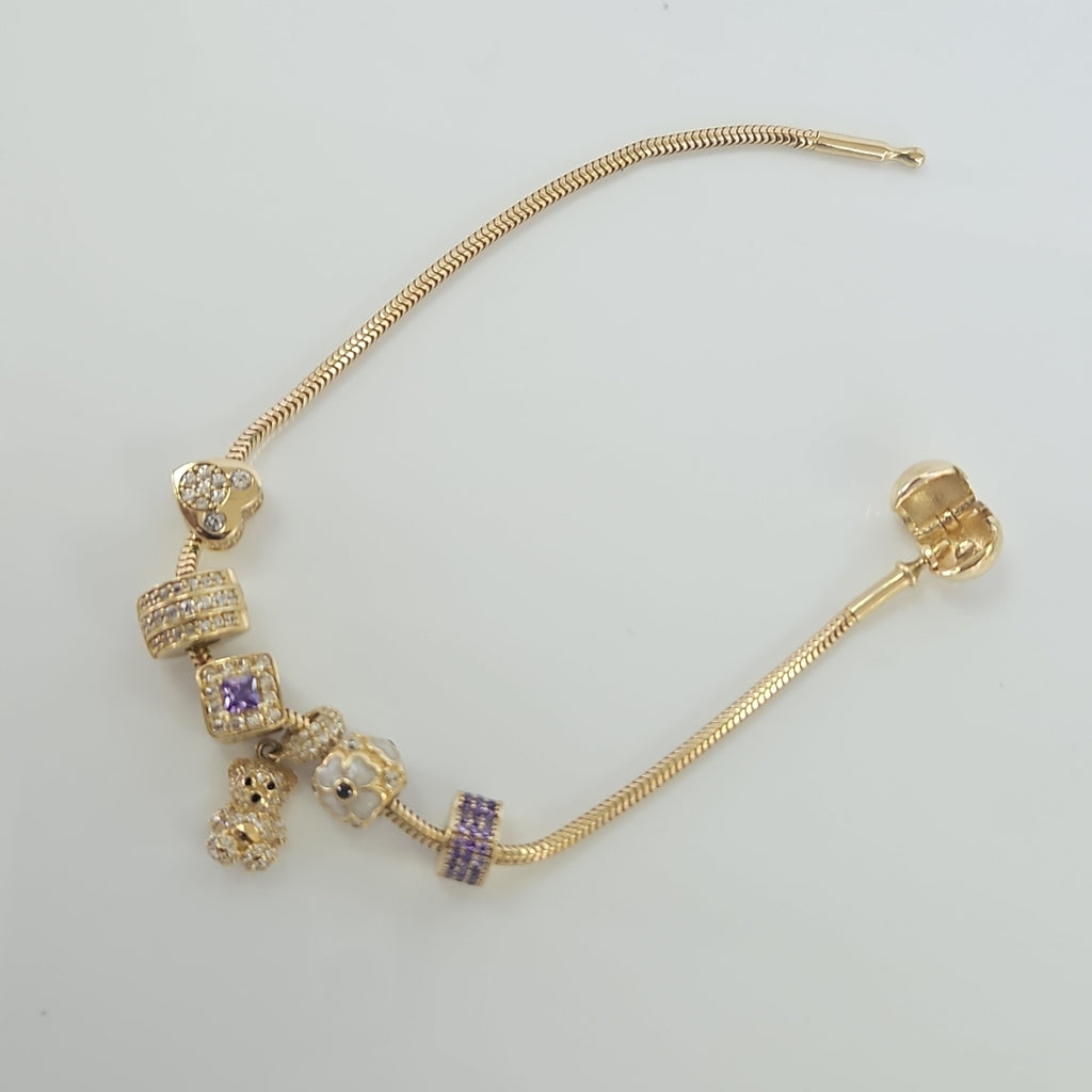PULSERA CHARM ORO 14K 12.3 (NUEVO)