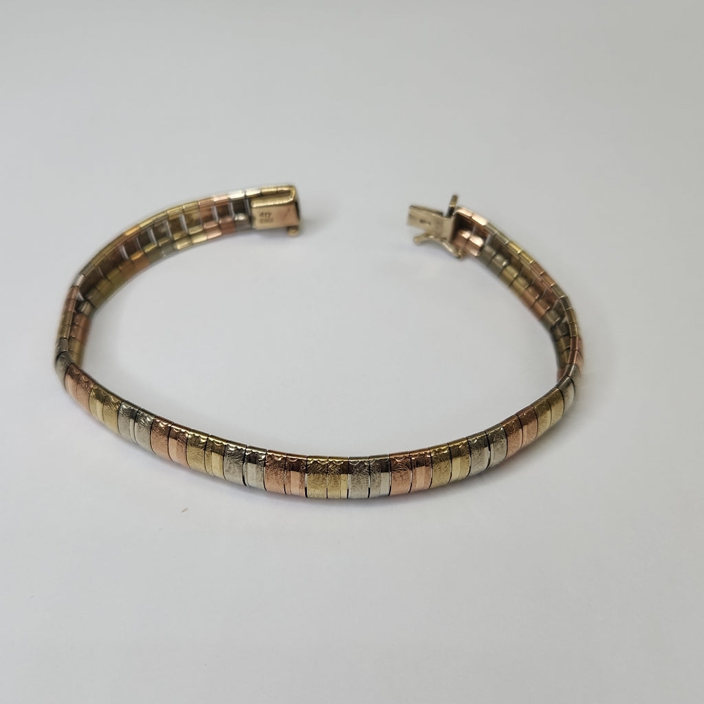 PULSERA ORO,ORO COMBINADO 10 K 16,80 GRMS (SEMINUEVO)
