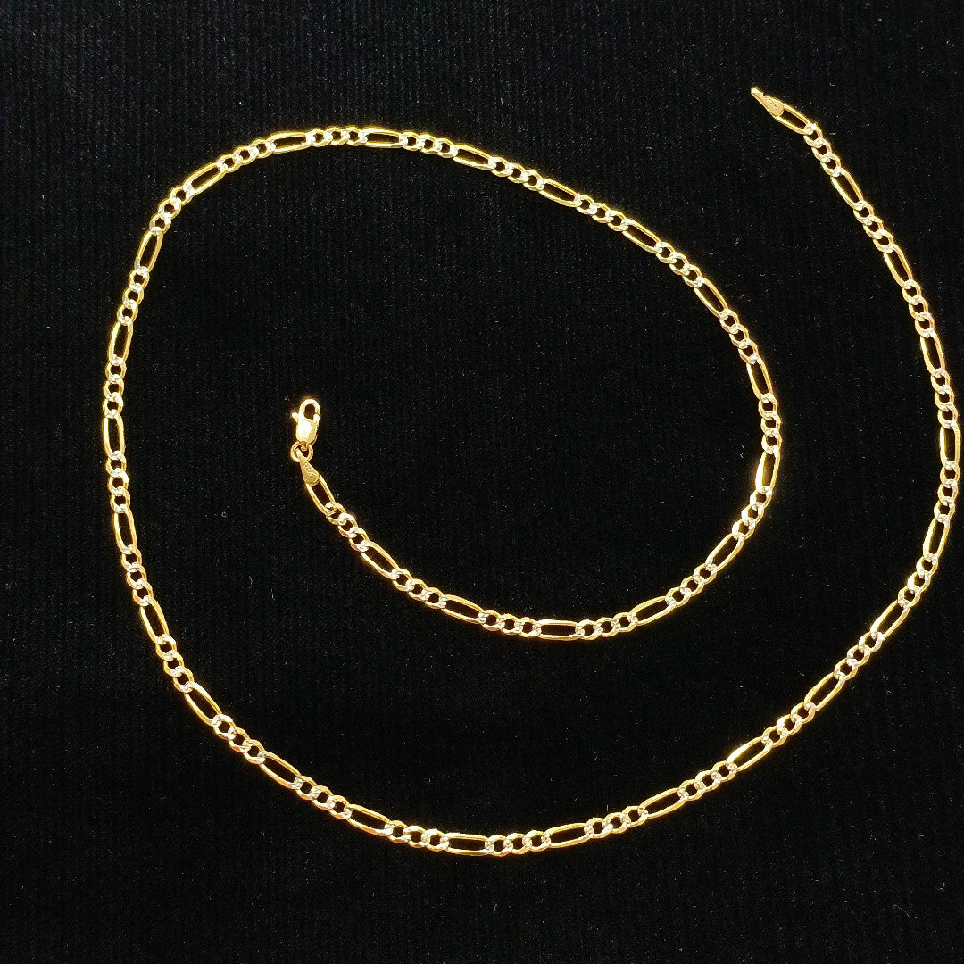 CADENAS 3X1 DIAMANTADA ORO 14K 55 CM 8.5 GR (NUEVO)