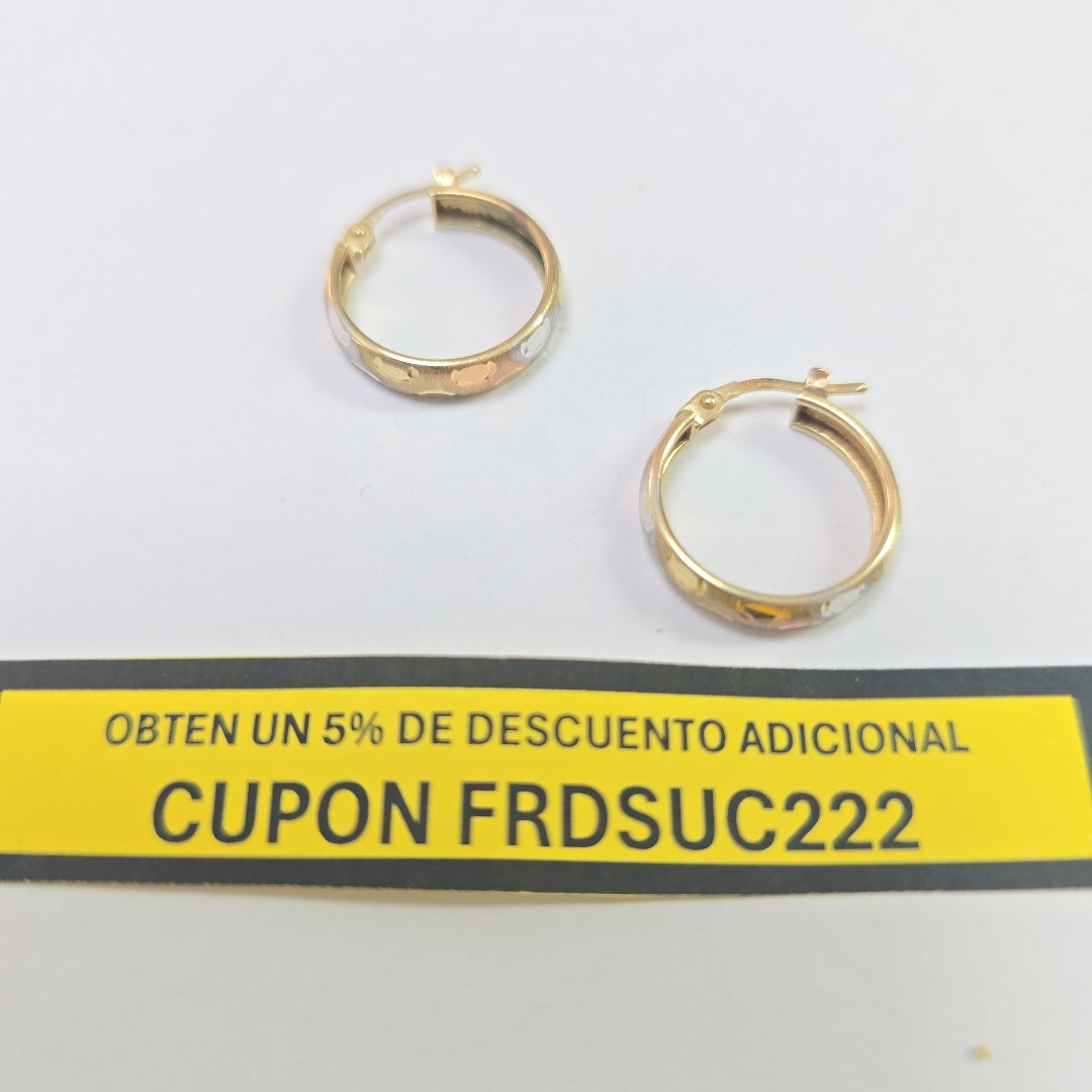 ARRACADAS PAR ORO 10 K 1.7 GRMS (SEMINUEVO)