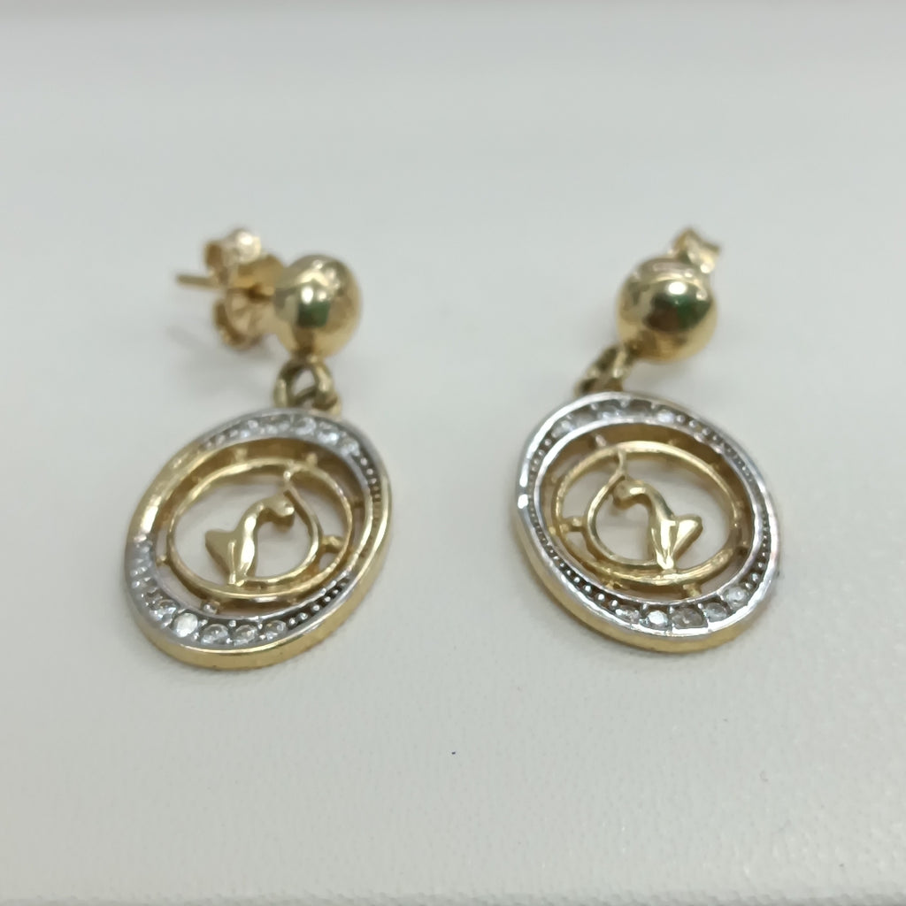 ARETES PAR ORO 14 K 4.2 GRMS (SEMINUEVO)