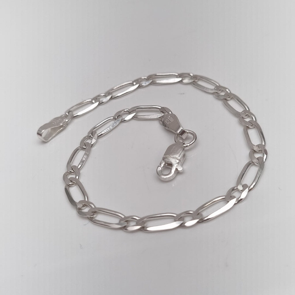 PULSERA TEJIDO 1X1 PLATA .925 18 CM 3.5 GR (NUEVO)