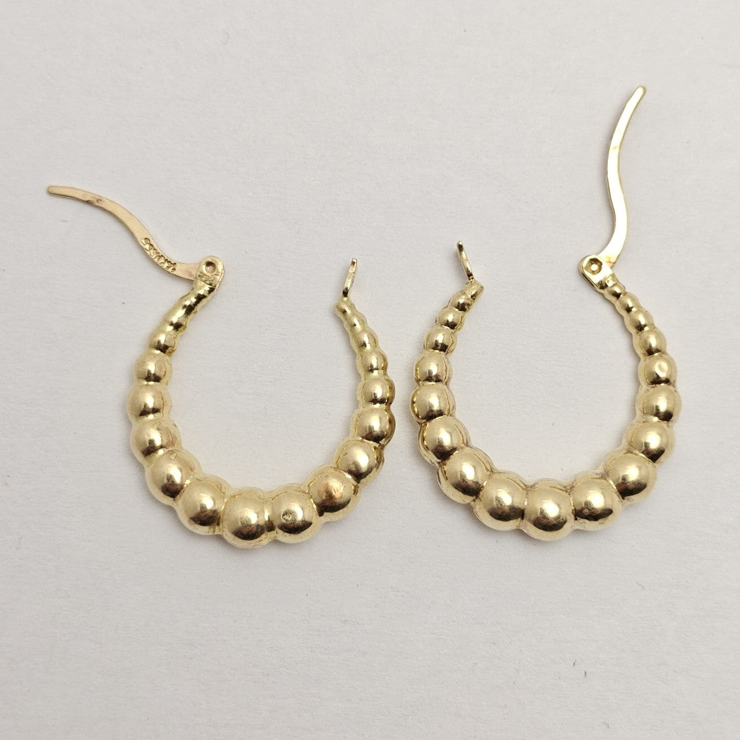 ARRACADAS PAR ORO 14 K 2,70 GRMS (SEMINUEVO)