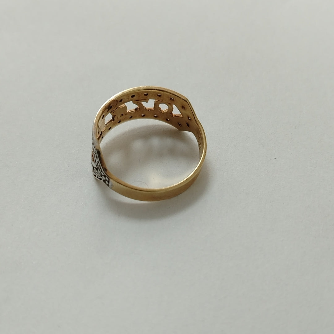 ARGOLLA DE LA SUERTE ORO 14 K 2,60 GRMS (SEMINUEVO)