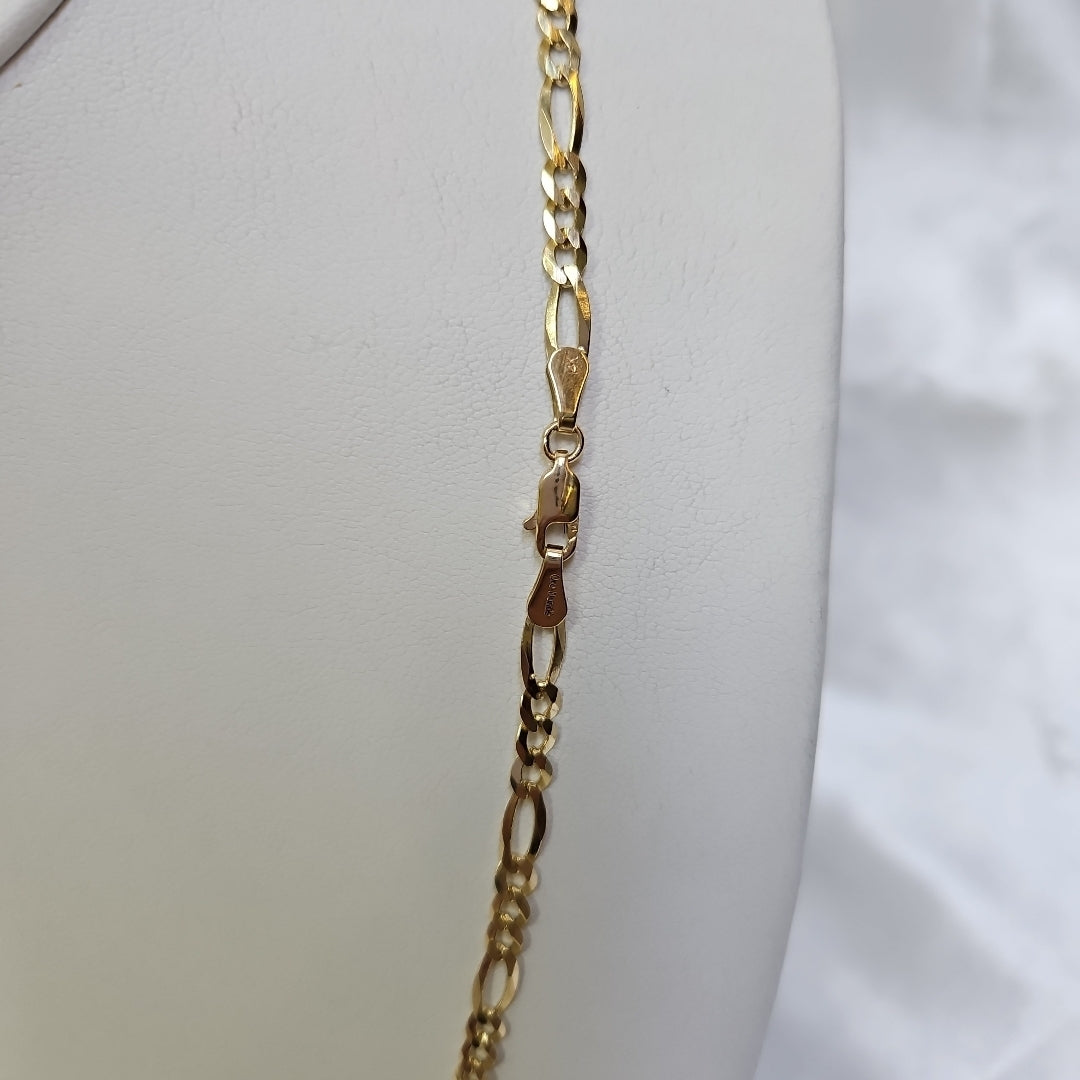 CADENAS TEJIDO 3X1 ORO 14K 60 CM 13.6 GR (NUEVO)
