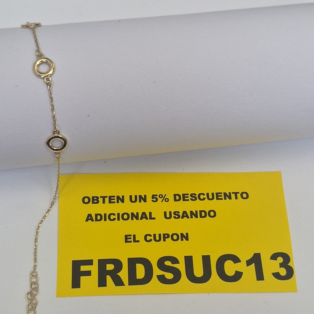 PULSERAS DAMA ORO 14K 1.3 (NUEVO)