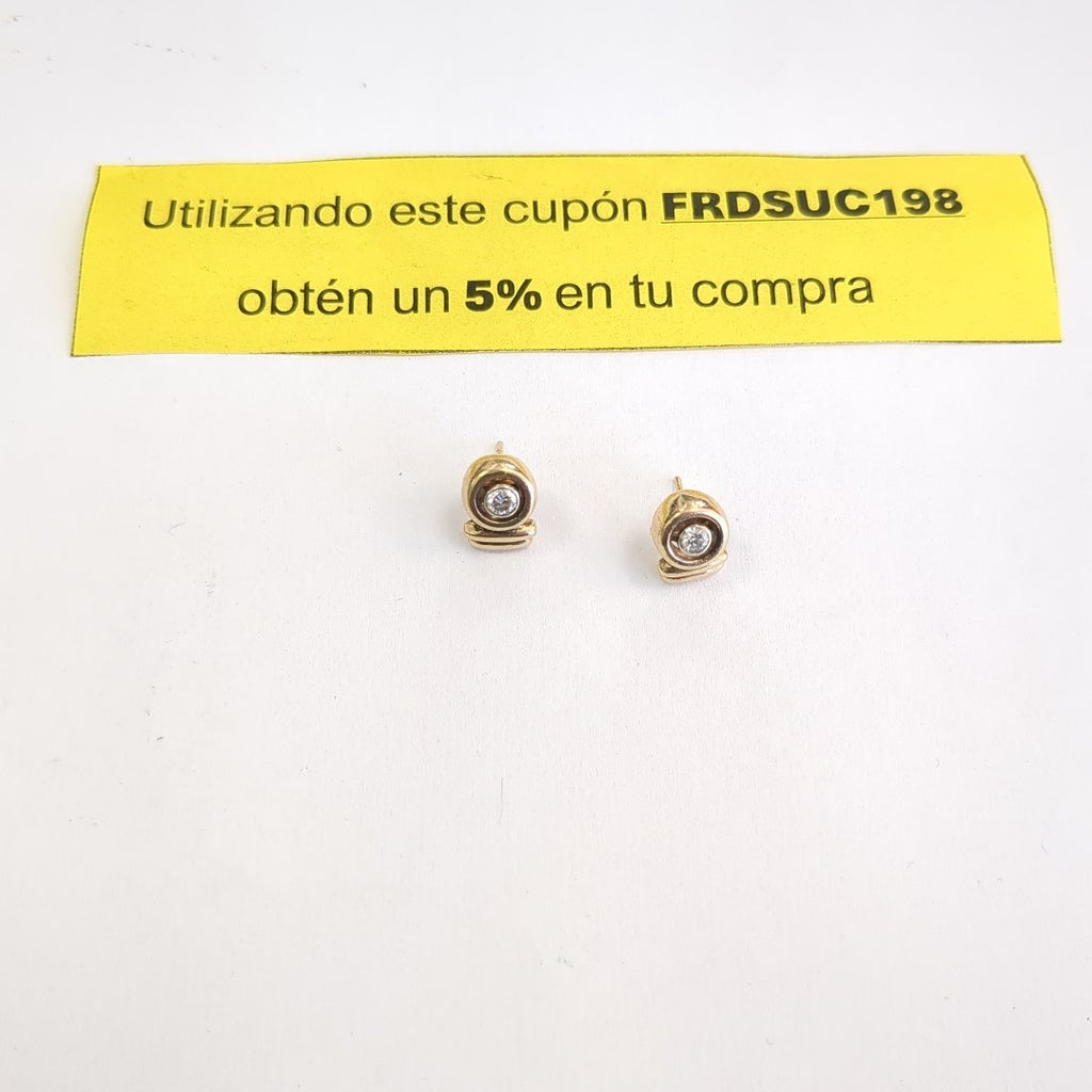ARETES PAR ORO 14 K 5.6 GRMS (SEMINUEVO)