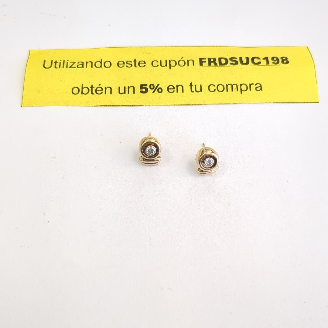 ARETES PAR ORO 14 K 5.6 GRMS (SEMINUEVO)