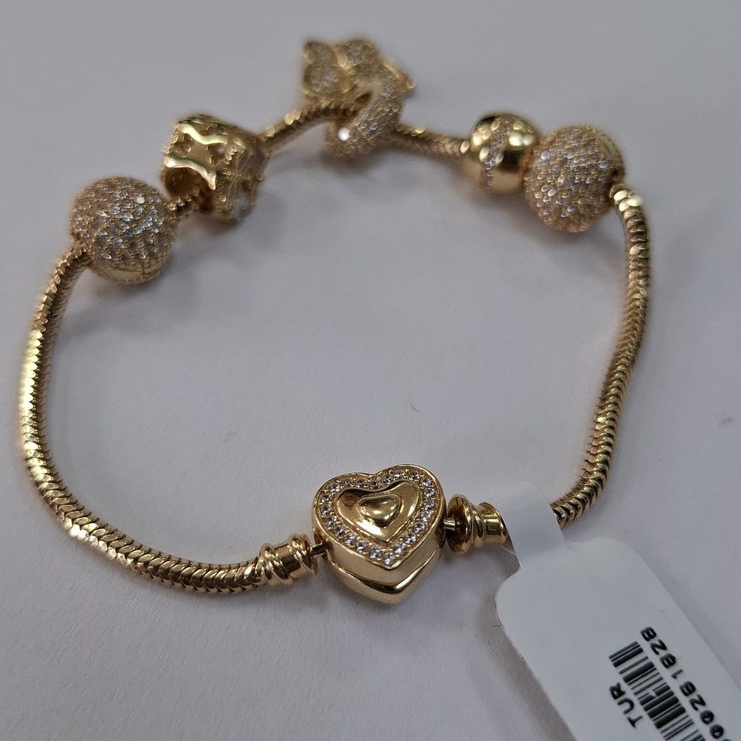 PULSERA CHARM ORO 14K 17.9 (NUEVO)