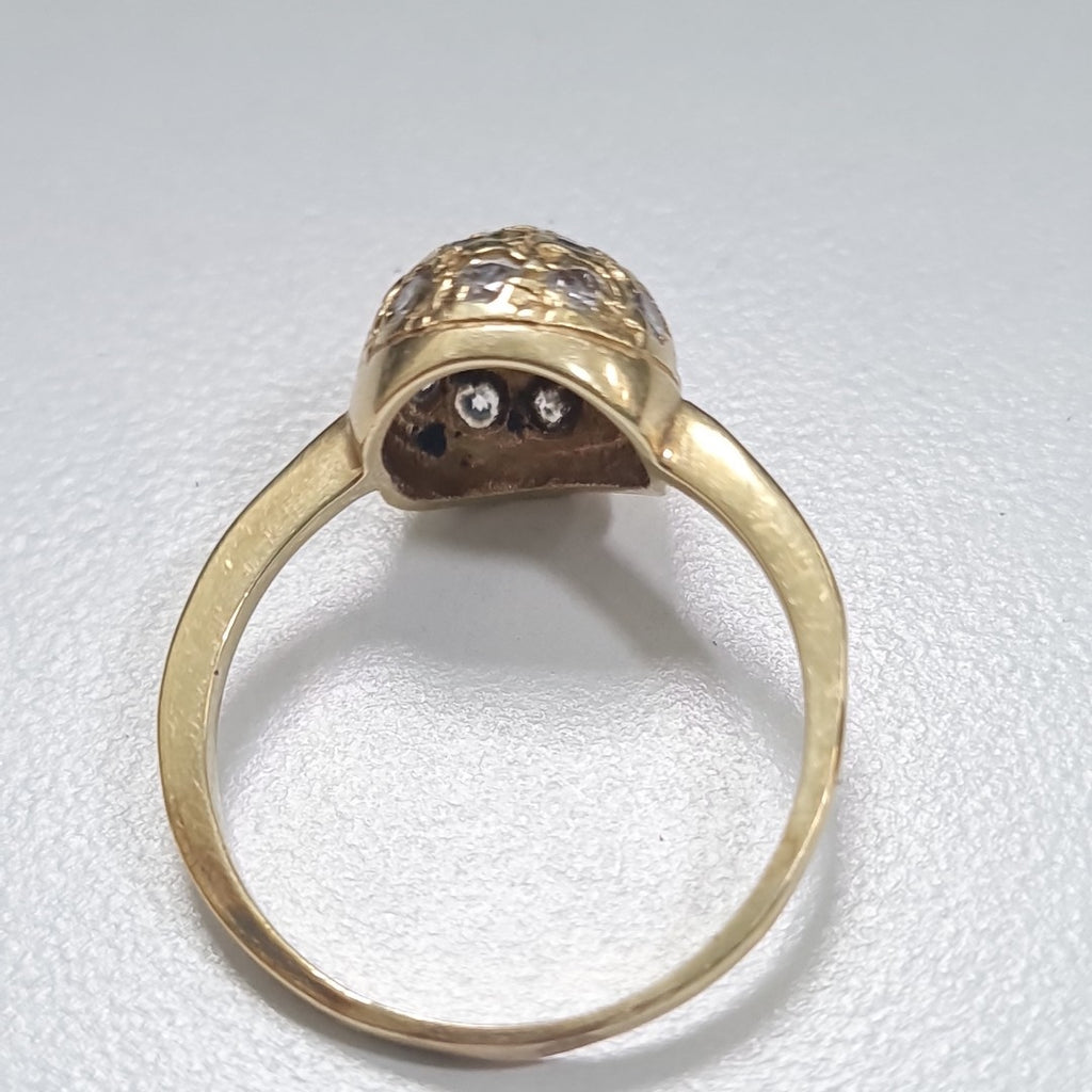 ANILLITO, SOLITARIO ORO 14 K 3 GRMS (SEMINUEVO)