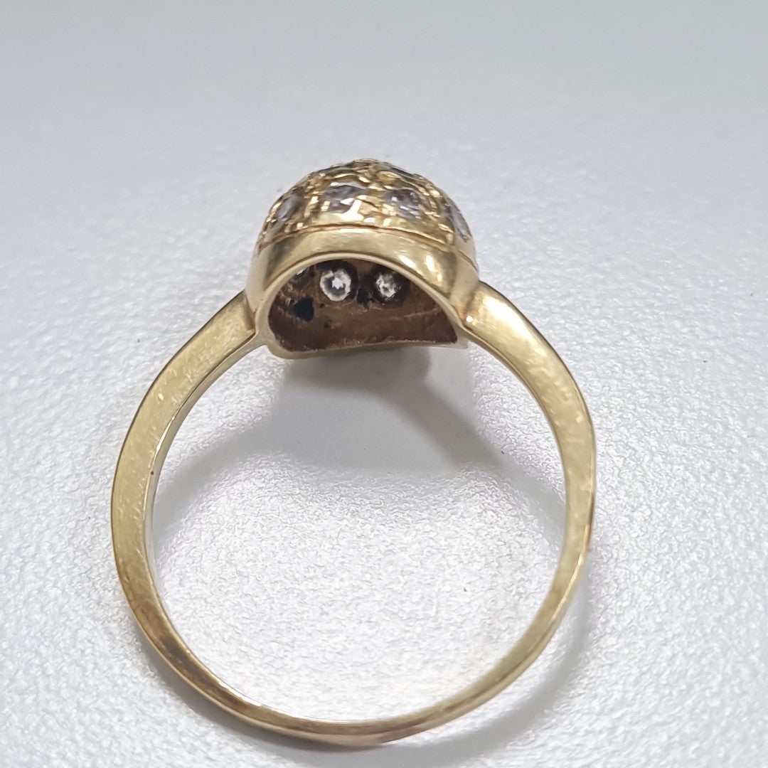 ANILLITO, SOLITARIO ORO 14 K 3 GRMS (SEMINUEVO)