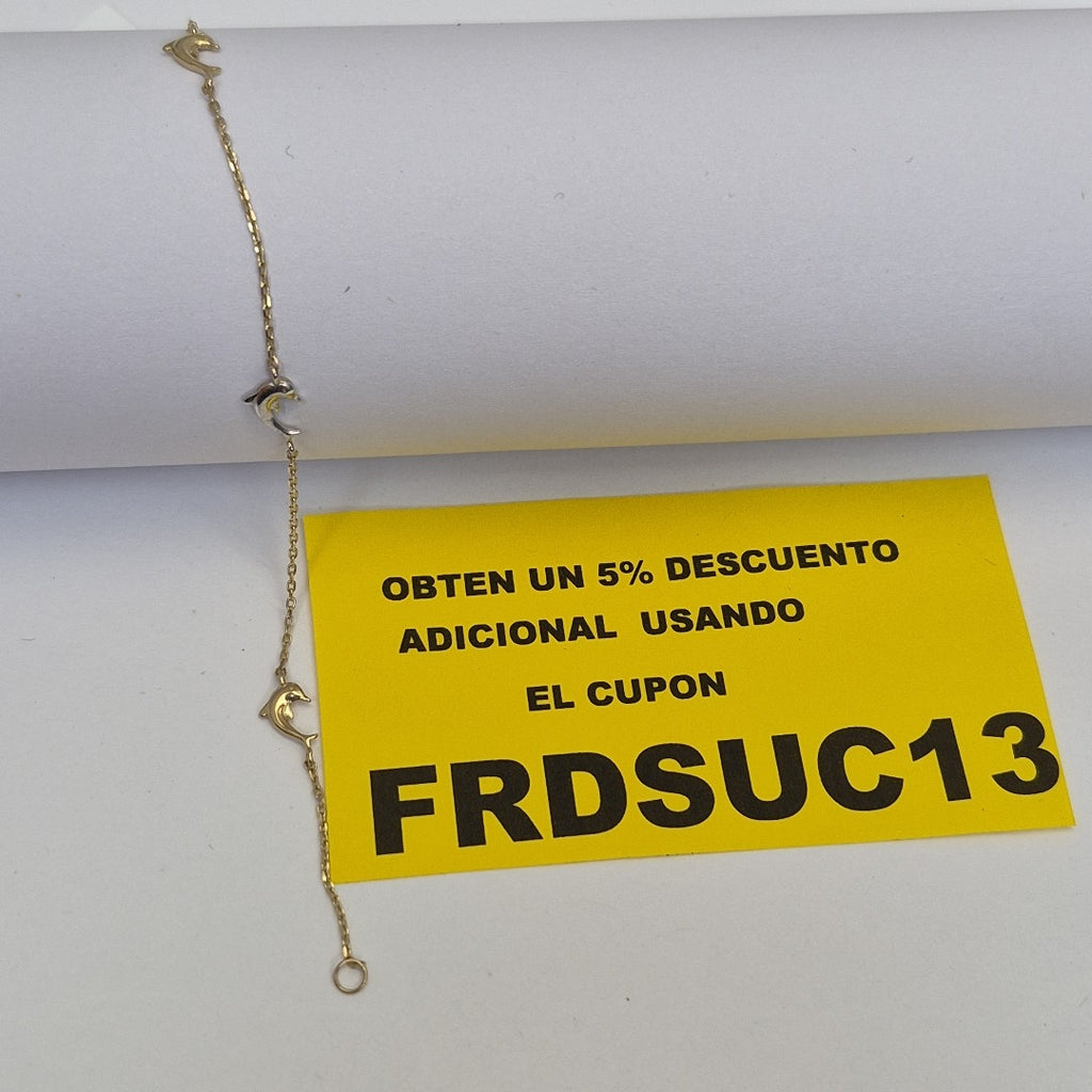 PULSERAS DAMA ORO 14K 1.5 (NUEVO)