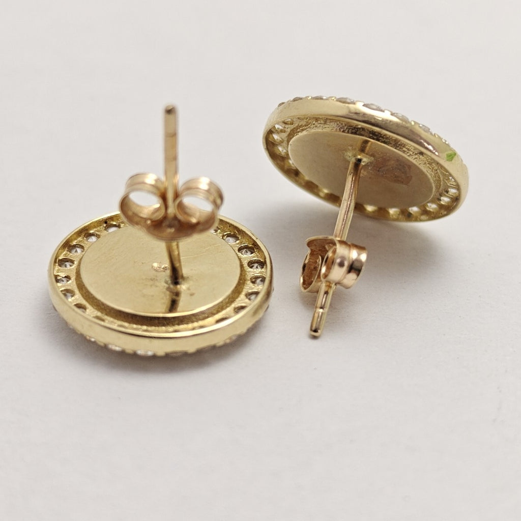 BROQUELES PAR ORO 14 K 3,40 GRMS (SEMINUEVO)