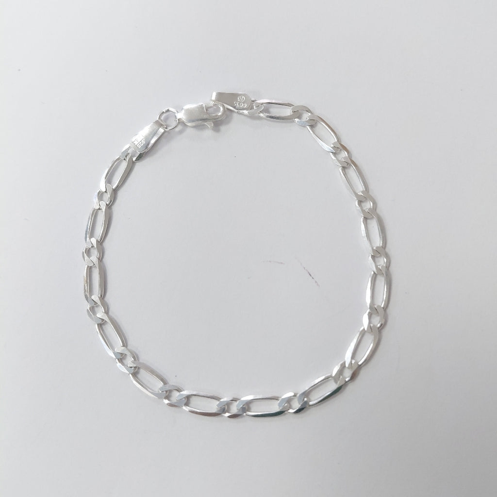 PULSERA TEJIDO 1X1 PLATA .925 18 CM 3.5 GR (NUEVO)