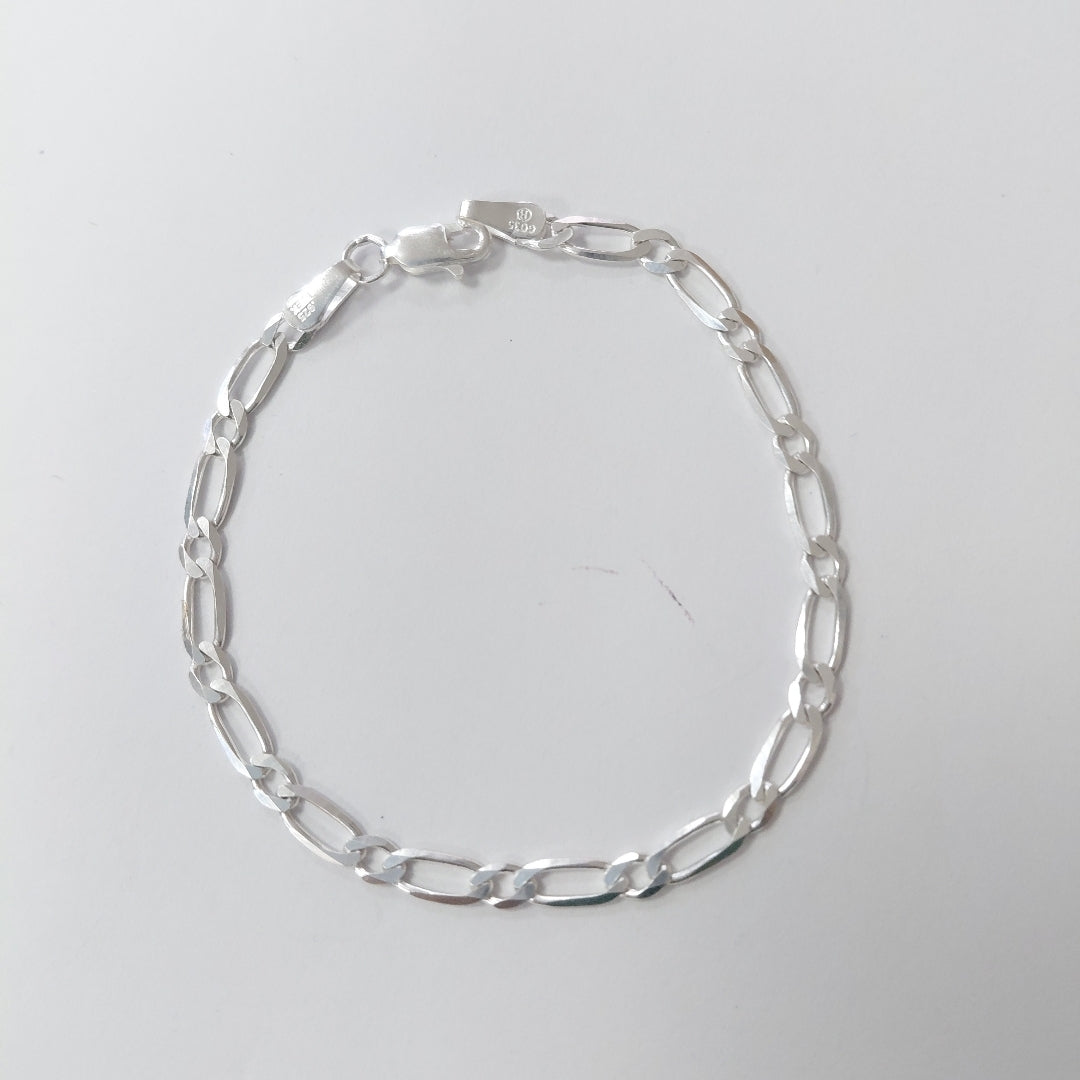 PULSERA TEJIDO 1X1 PLATA .925 18 CM 3.5 GR (NUEVO)