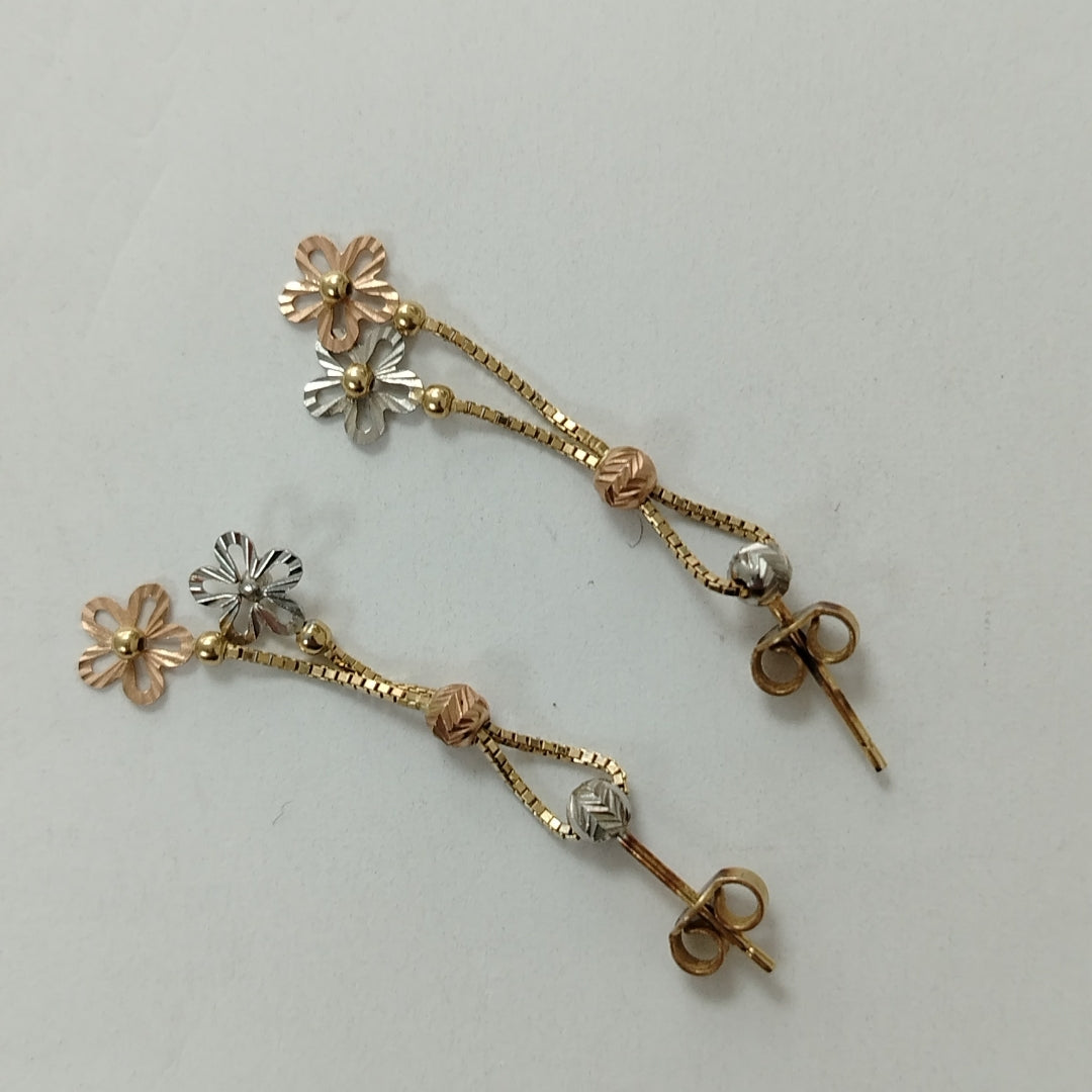 BROQUELES PAR ORO 14 K 1.9 GRMS (SEMINUEVO)
