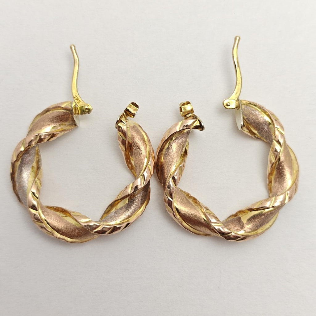 ARRACADAS PAR ORO COMBINADO 10 K 2,90 GRMS (SEMINUEVO)
