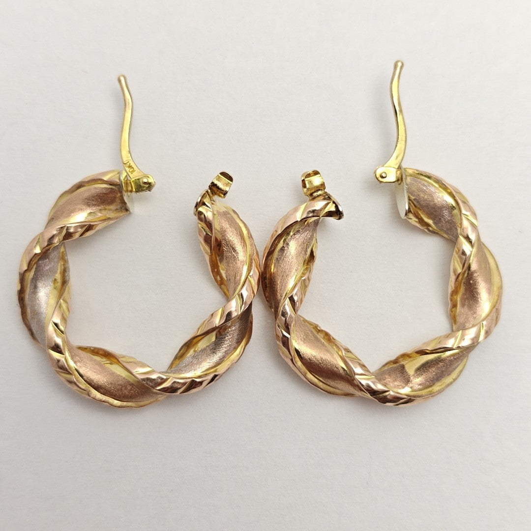 ARRACADAS PAR ORO COMBINADO 10 K 2,90 GRMS (SEMINUEVO)