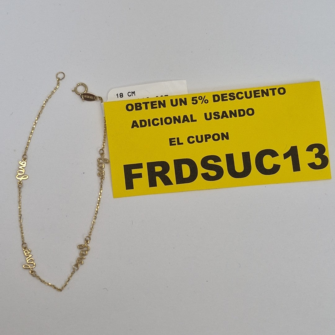 PULSERAS DAMA ORO 14K 1.1 (NUEVO)