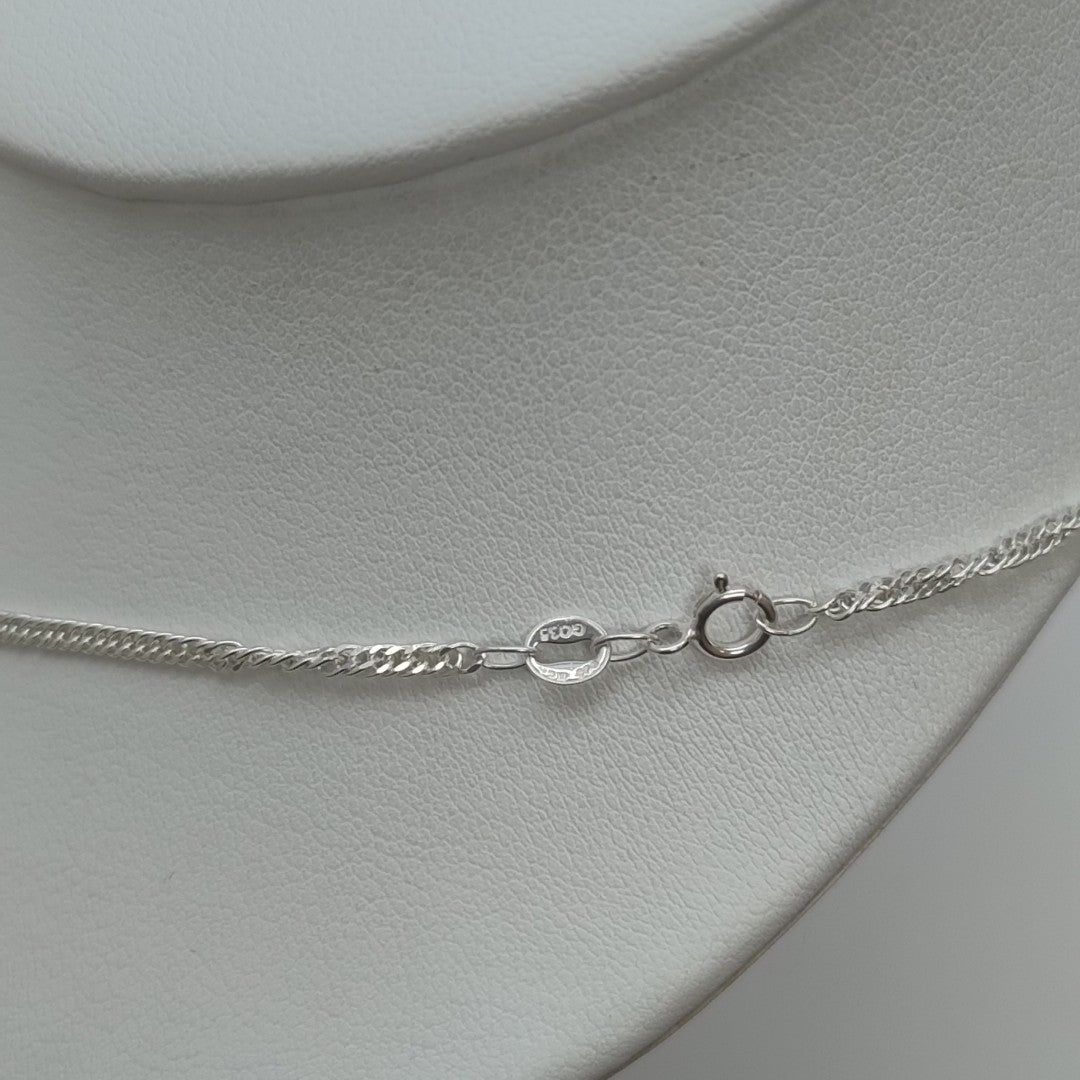 CADENA BARBADA PLATA .925 55 CM 4.42 GR (NUEVO)