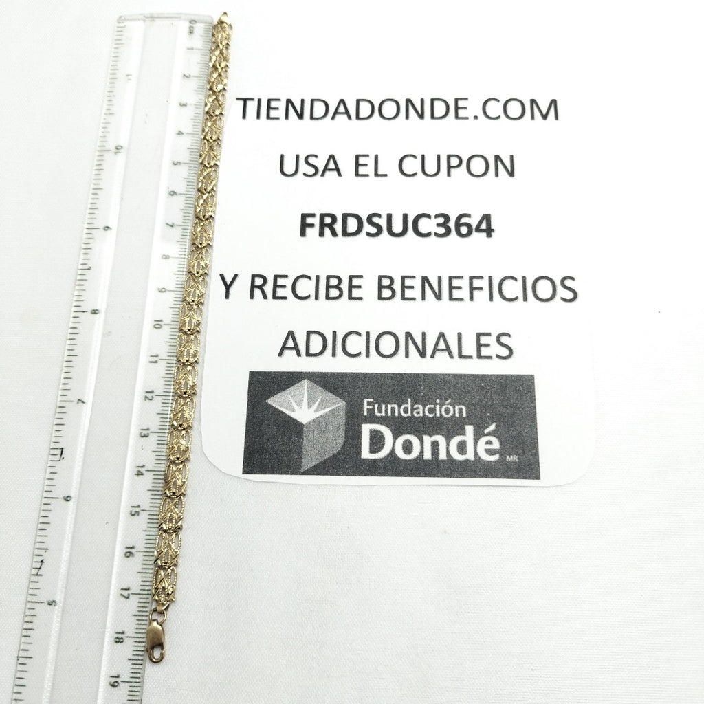 PULSERA ORO 14 K 6.9 GRMS (SEMINUEVO)