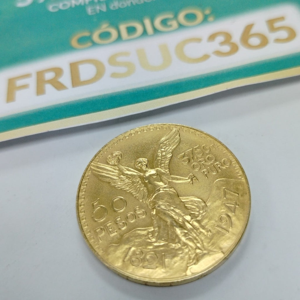 K1 41.6 GRMS 21 K IDENTIFICACIÓN MONEDA NOMINATIVA MONEDAS PESOS 50 PESOS (SEMINUEVO)