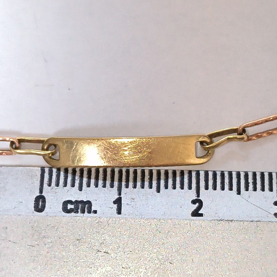 ESCLAVA ORO COMBINADO 14 K 2,60 GRMS (SEMINUEVO)