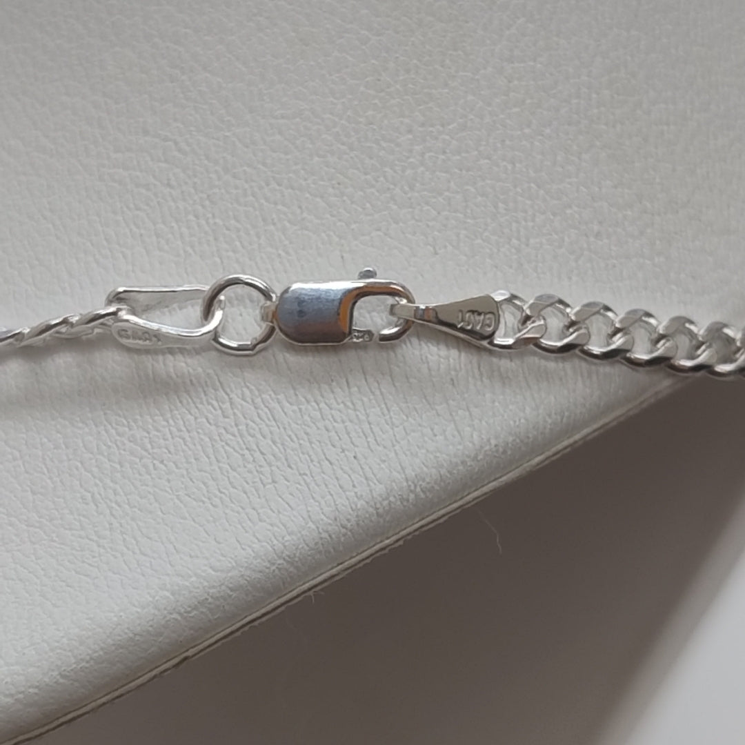 CADENA BARBADA PLATA .925 60 CM 9.62 GR (NUEVO)