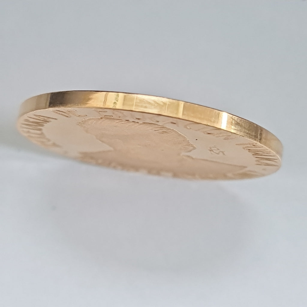 MEDALLA CONMEMORATIVA ORO 21 K 41.9 GRMS (SEMINUEVO)