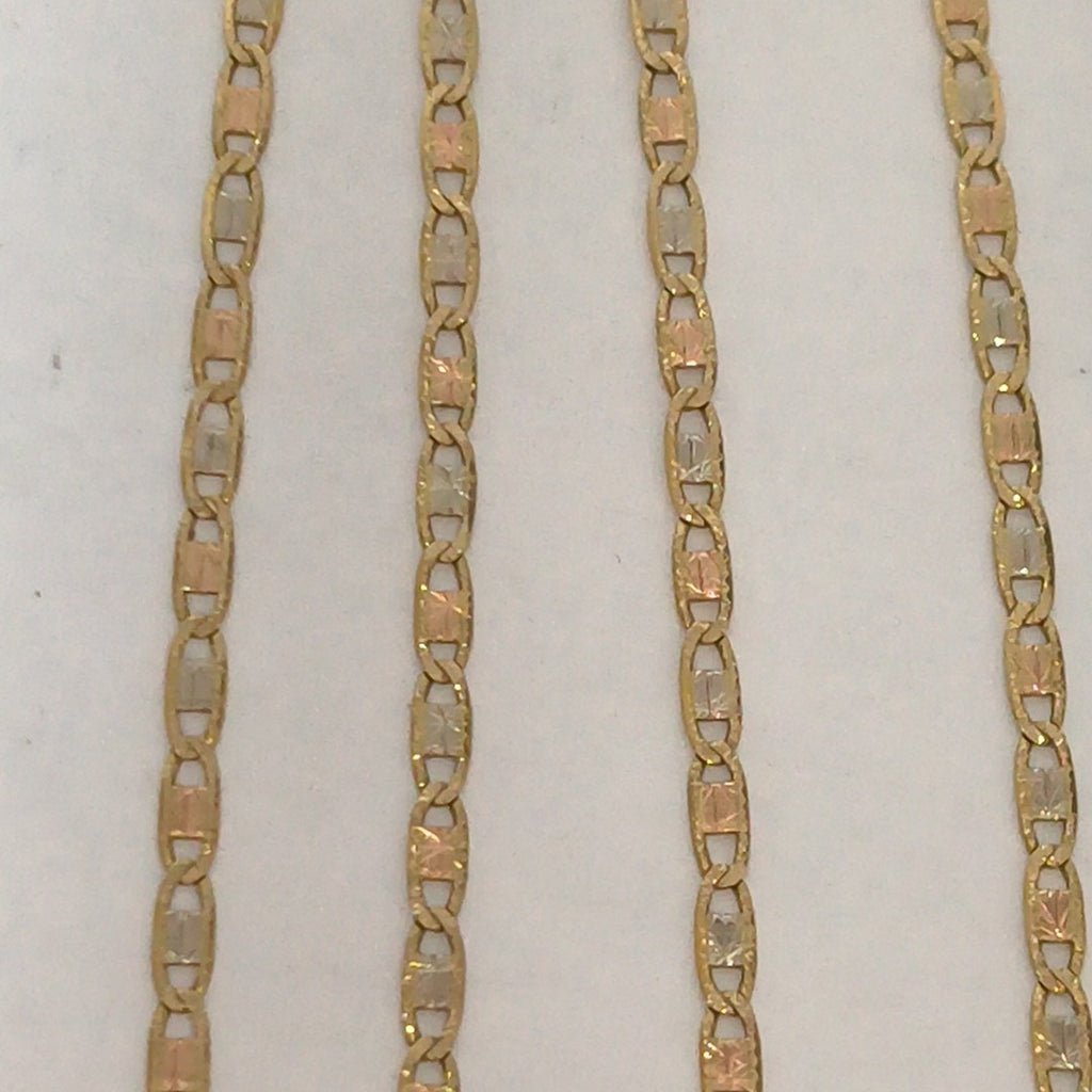 CADENA ORO COMBINADO 10 K 2.6 GRMS (SEMINUEVO)